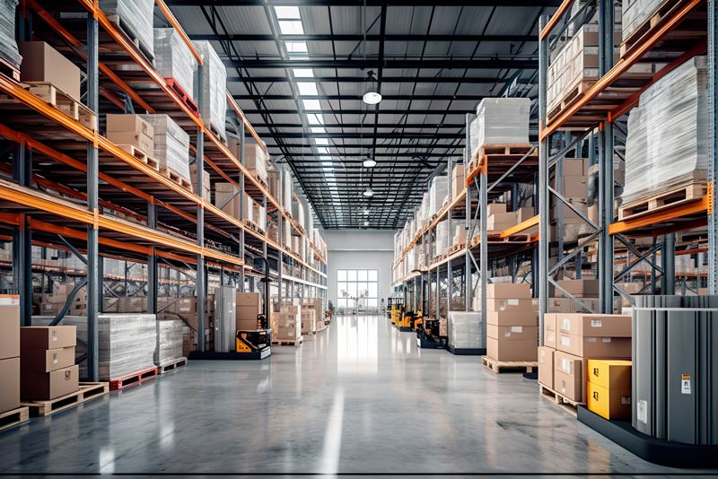 warehouse being managed by NVT Warehouse staffing members